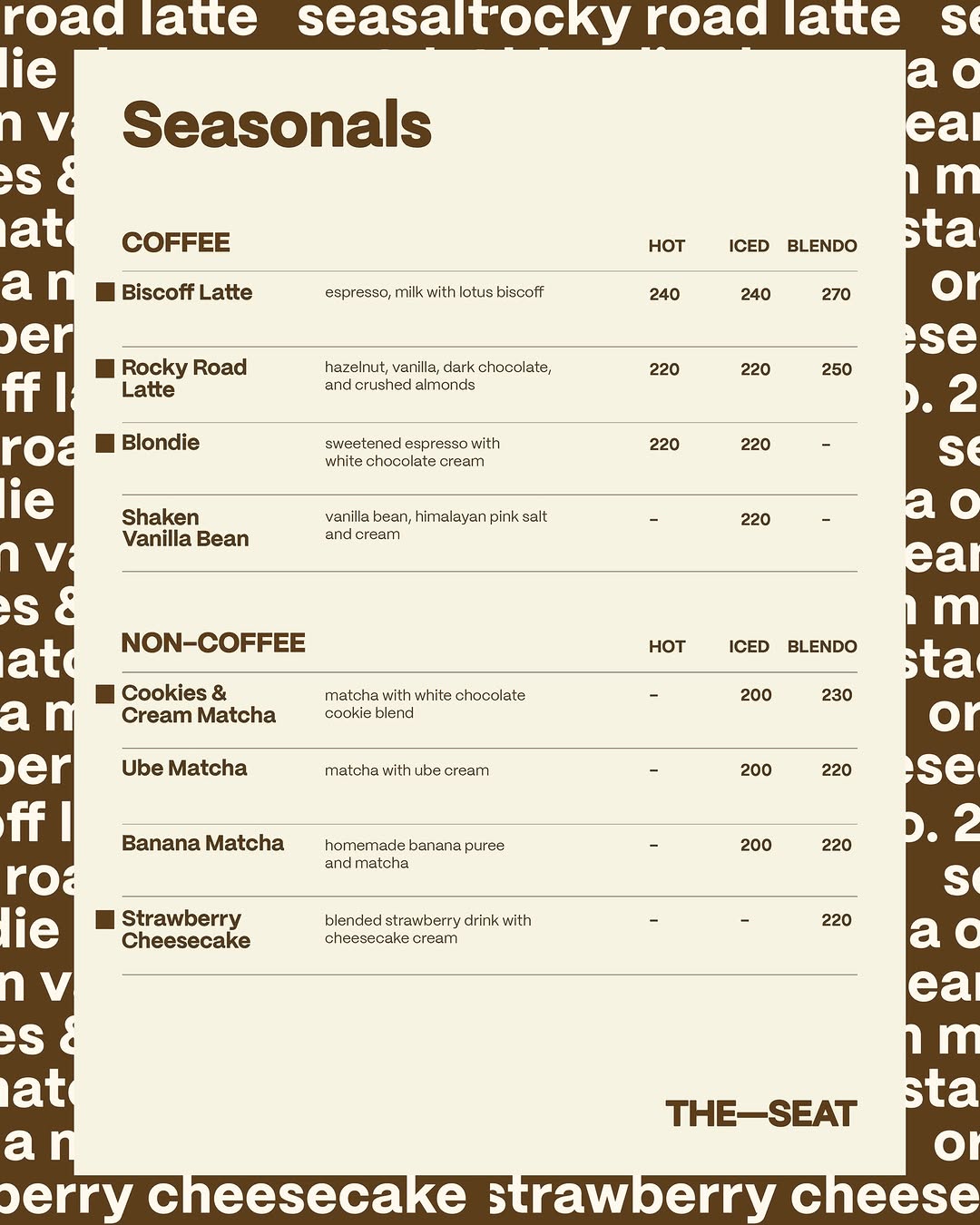 Signature Drinks